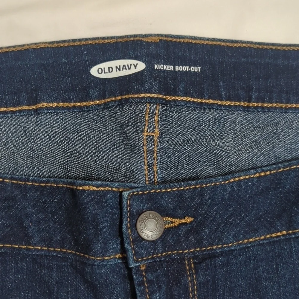 Old Navy High-Waisted Kicker Boot-Cut Jeans, Color Blue Size 26S